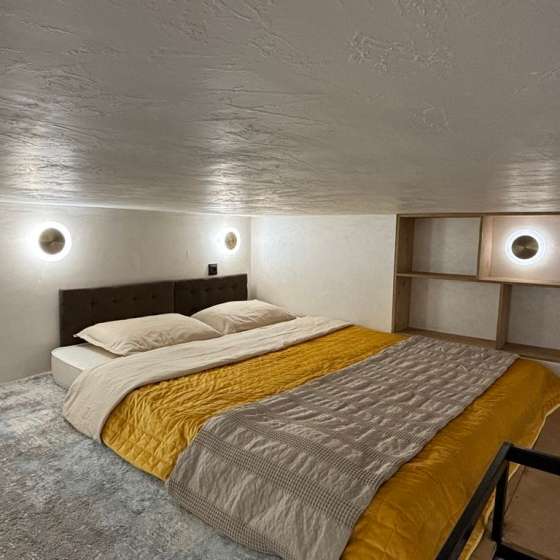 2-х уровневый лофт с видом на сад в 200 м до набережной реки