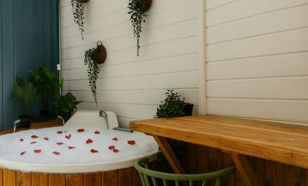 Сочи, отдельный дом с баней и джакузи