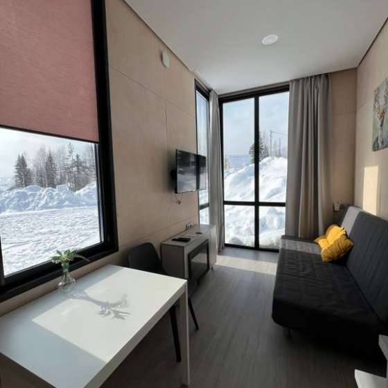 Панорамный дом с видом на горы