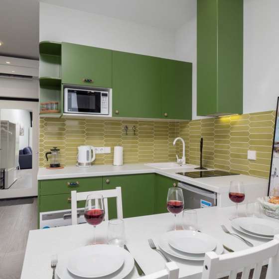 Студия с видом на море и дендрарий