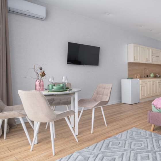 Эдем - просторная студия в ЖК Самолет