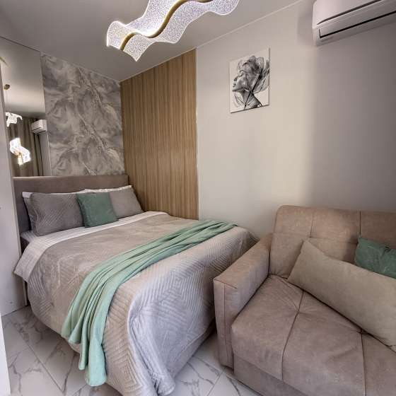 Уютная квартира МореСолнцеАпарт с бассейном на территории ЖК Море