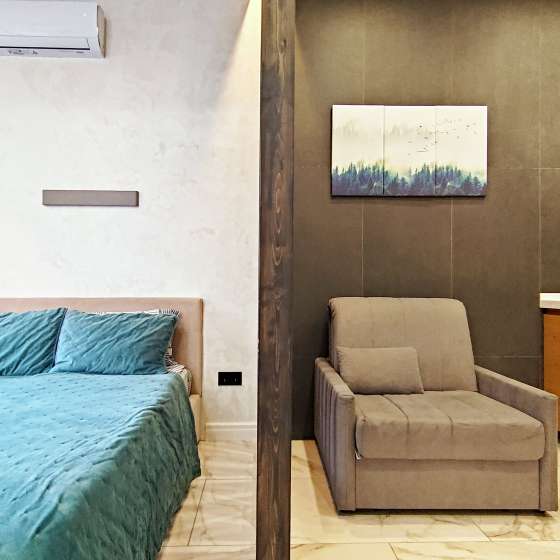 Студия с балконом в центре Красной Поляны.