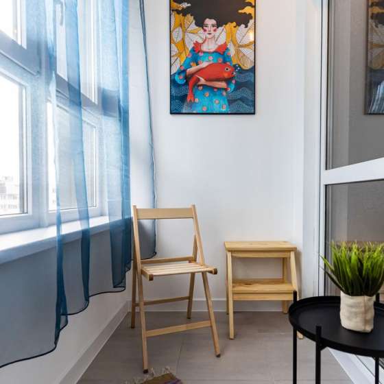 Светлая квартира с дизайнерским ремонтом в южном районе от LetoApart