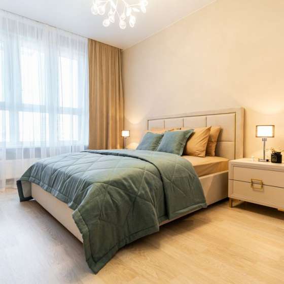 Cвeтлaя и пpocтopная квартиpа в Южнoм районе