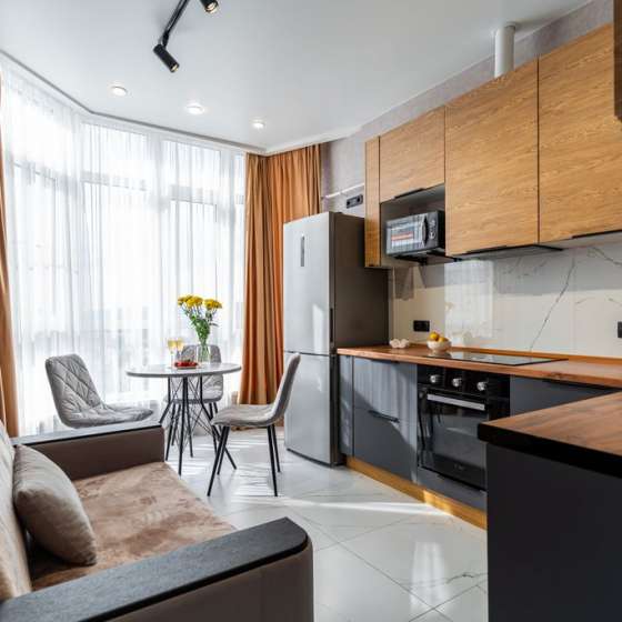 Квартира с видом на город и горы в ЖК «Чайковский»