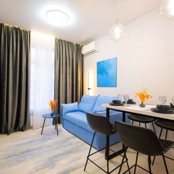 Квартира-евродвушка с дизайнерским ремонтом в элитном ЖК