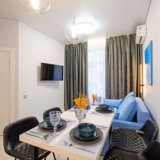 Квартира-евродвушка с дизайнерским ремонтом в элитном ЖК