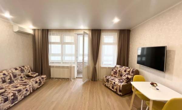 Джемете, уютная студия с видом на море в ЖК Кавказ