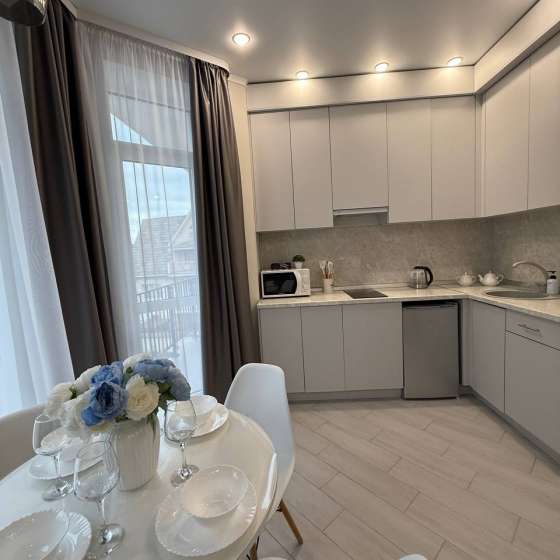 Студия в Шале Прибрежный с балконом и частичным видом на море